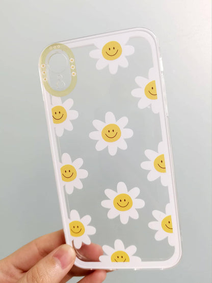 Sunflower Painted Clear Phone Case - Lasercutwraps Shop