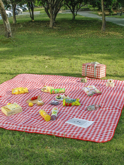 Gingham Print Outdoor Waterproof Picnic Mat - Lasercutwraps Shop