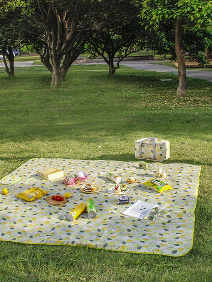 Leaf Print Outdoor Waterproof Picnic Mat - Lasercutwraps Shop