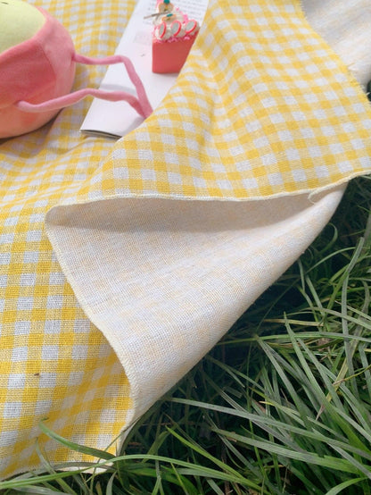 Gingham Print Raw Trim Outdoor Quick-Drying Picnic Mat - Lasercutwraps Shop