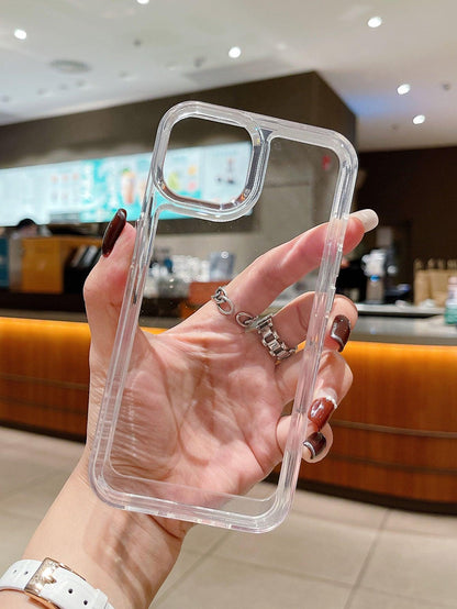 Contrast Frame Clear Phone Case - Lasercutwraps Shop