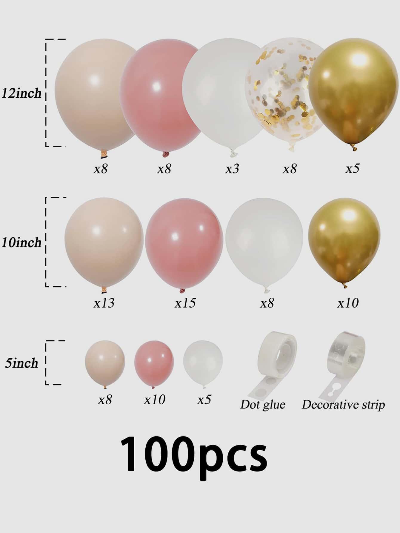 100pcs Decorative Balloon Arch Kit - Lasercutwraps Shop