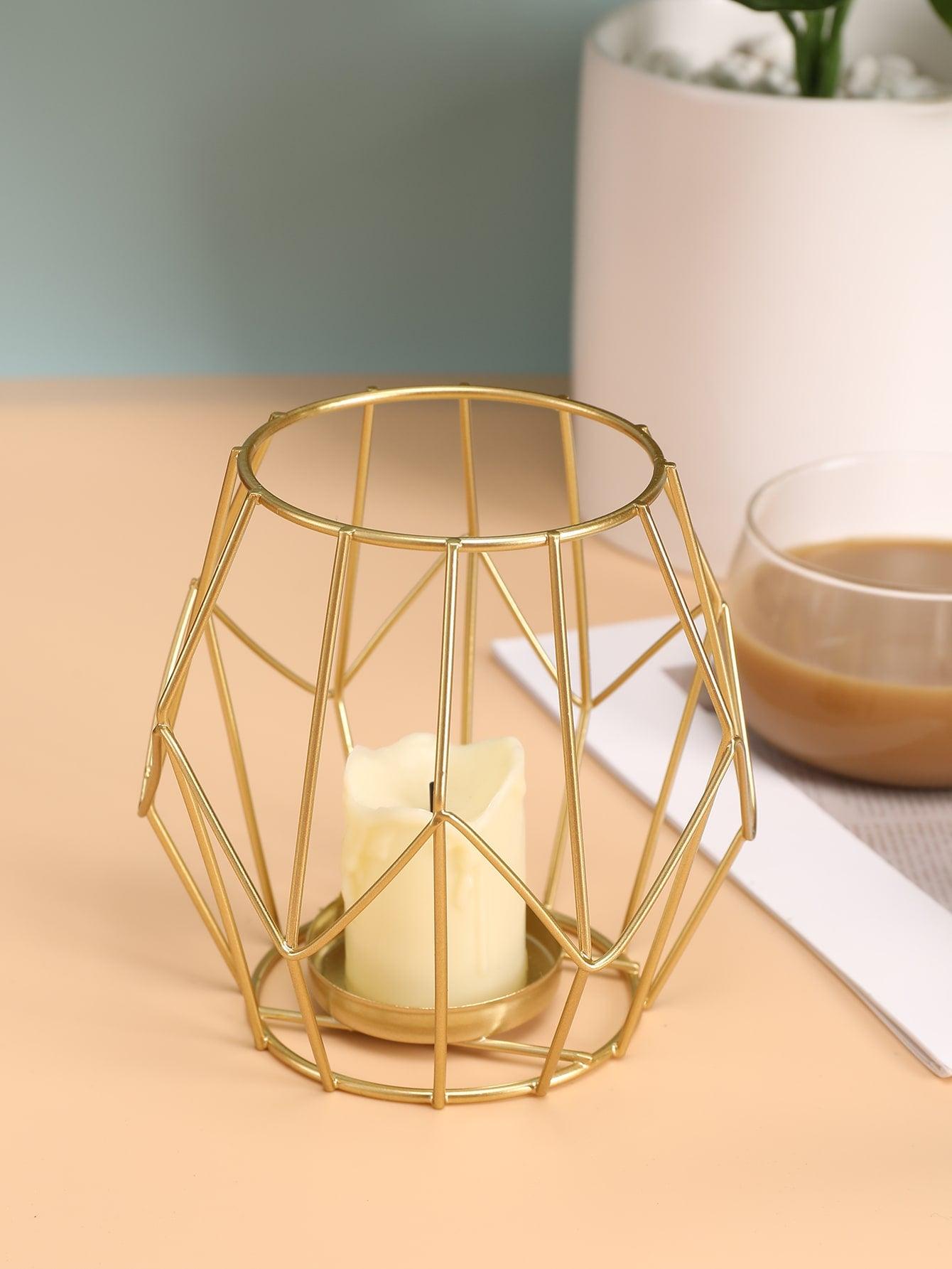 Metal Geometric Shaped Candle Holder - Lasercutwraps Shop