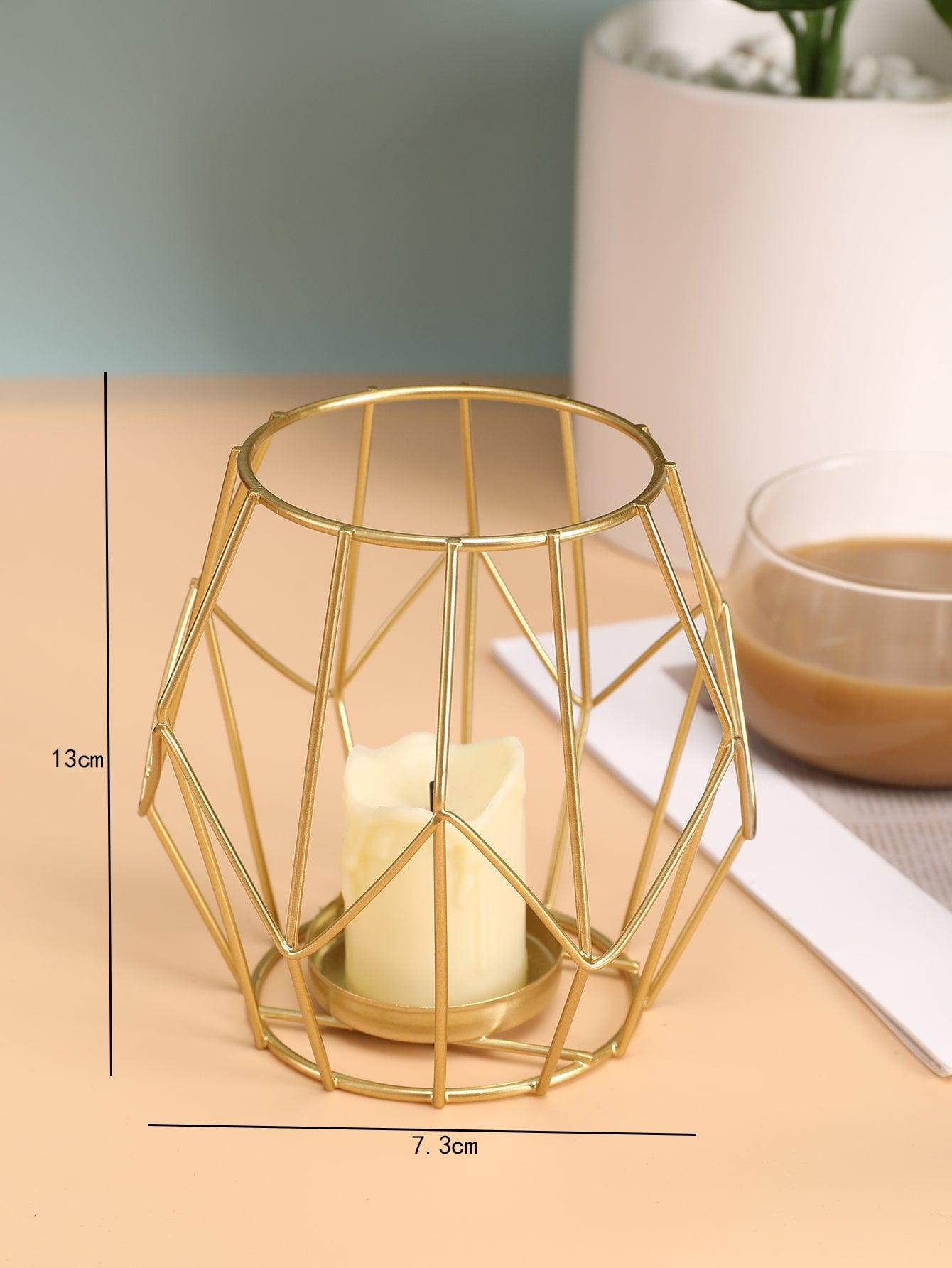 Metal Geometric Shaped Candle Holder - Lasercutwraps Shop