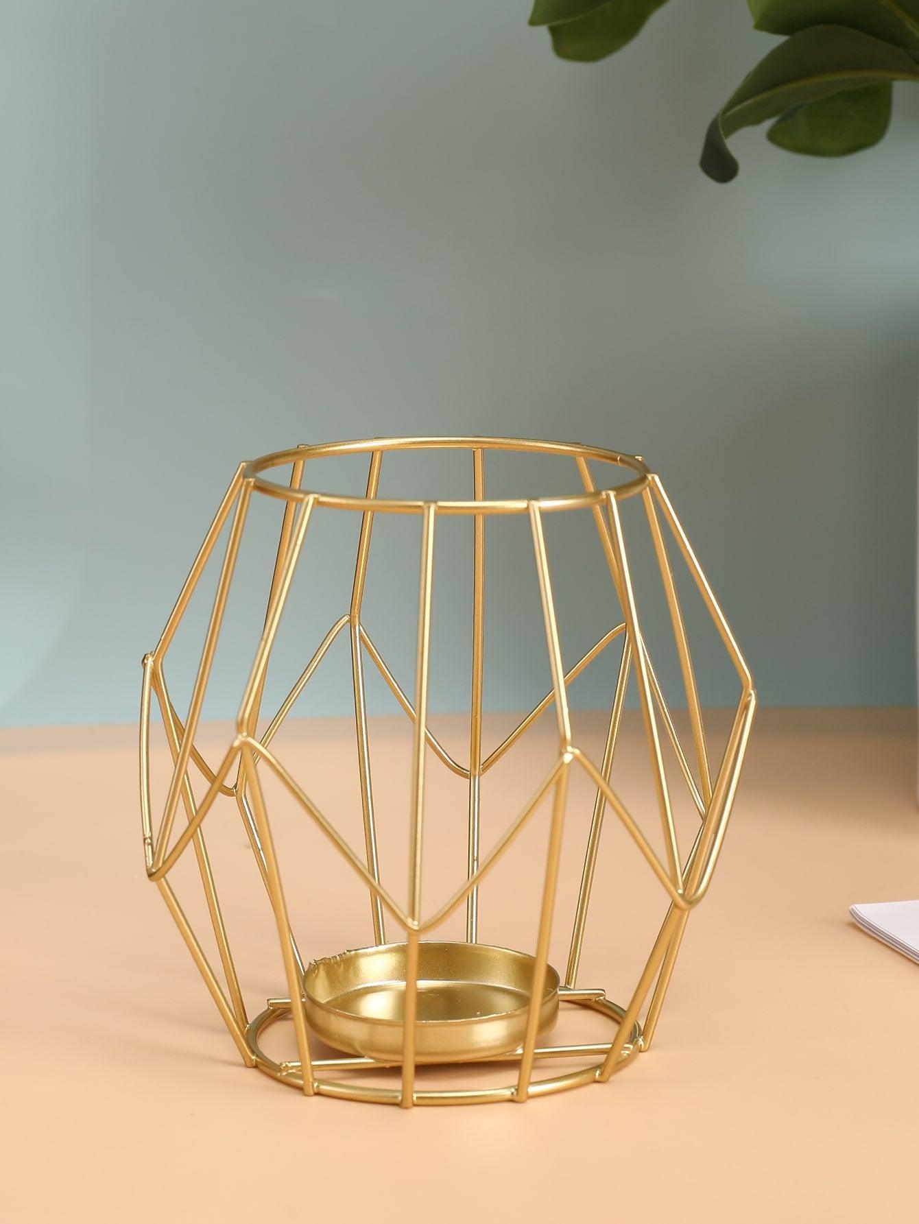 Metal Geometric Shaped Candle Holder - Lasercutwraps Shop