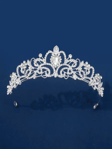 Rhinestone Crown Design Bridal Headband - Lasercutwraps Shop