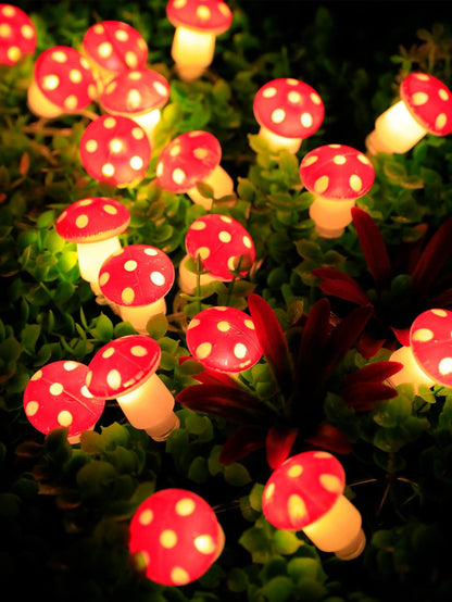 10/20 Led 1.5/3M Mushroom Design String Light - Lasercutwraps Shop