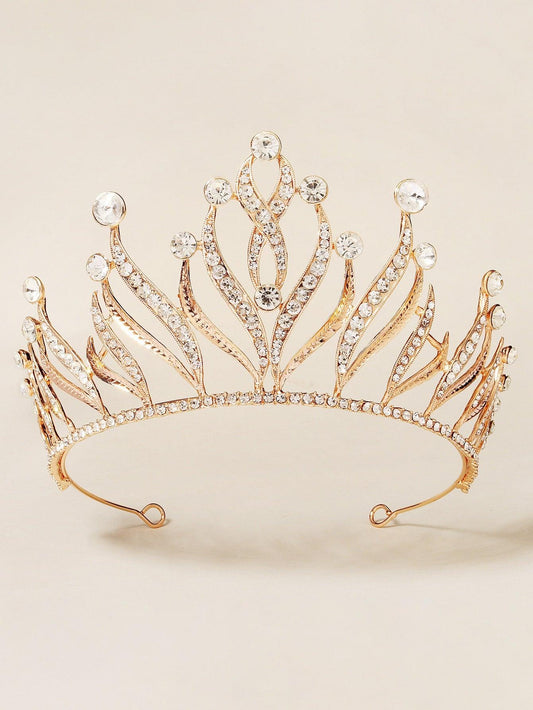 Rhinestone Crown Design Bridal Headband - Lasercutwraps Shop