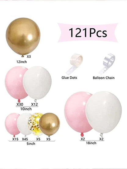 121pcs Decorative Balloon Arch Kit - Lasercutwraps Shop