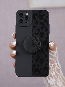 Leopard Phone Case With Stand-Out Phone Grip - Lasercutwraps Shop