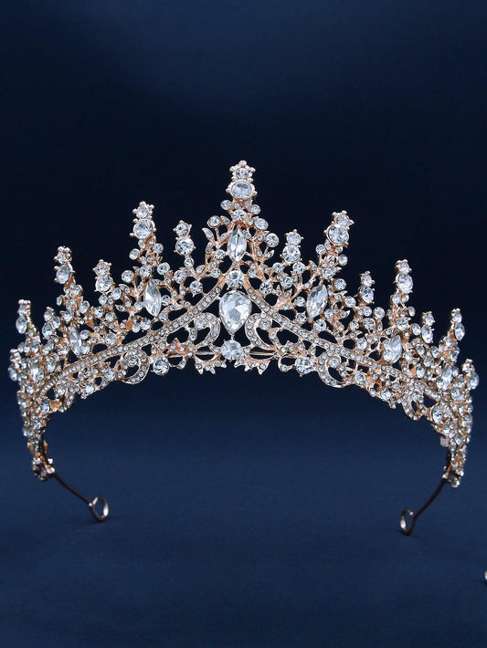 Rhinestone Decor Crown Design Bridal Headband - Lasercutwraps Shop