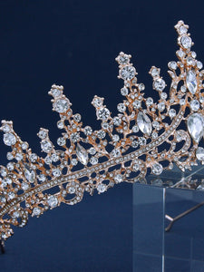 Rhinestone Decor Crown Design Bridal Headband - Lasercutwraps Shop