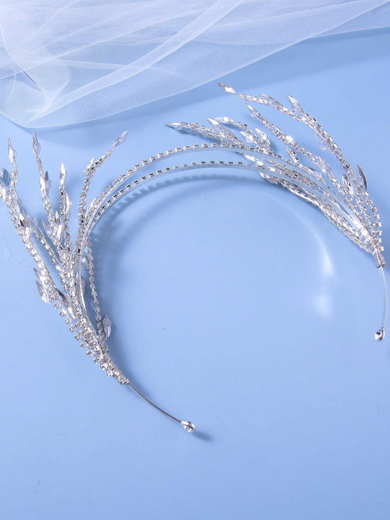 Rhinestone Decor Bridal Headband - Lasercutwraps Shop