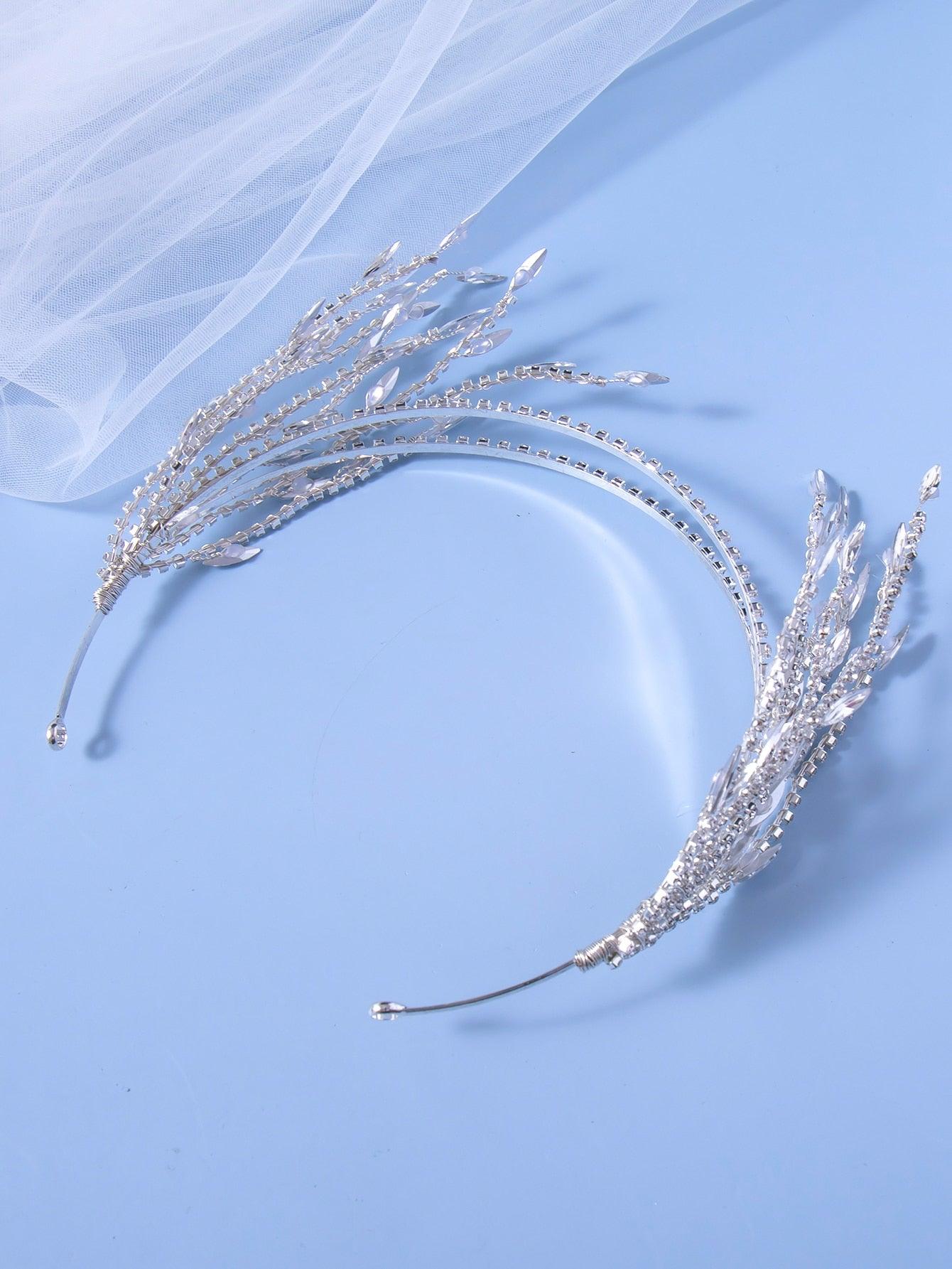 Rhinestone Decor Bridal Headband - Lasercutwraps Shop