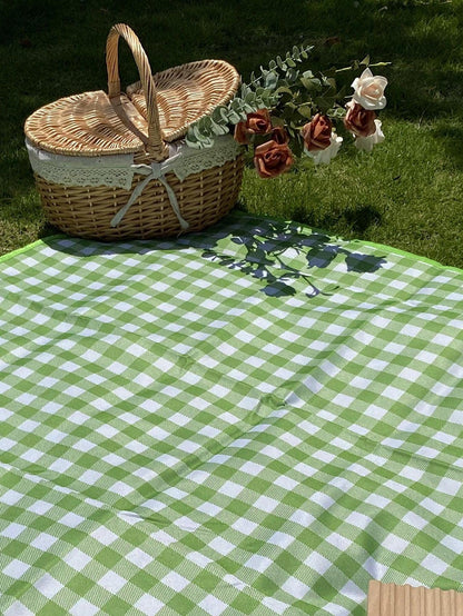 1pc Plaid Pattern Picnic Mat - Lasercutwraps Shop