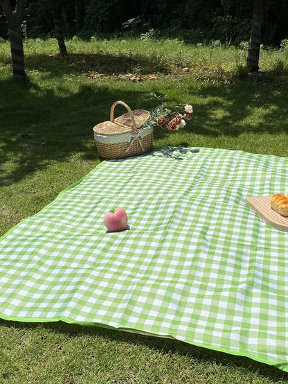 1pc Plaid Pattern Picnic Mat - Lasercutwraps Shop