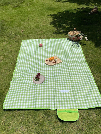 1pc Plaid Pattern Picnic Mat - Lasercutwraps Shop