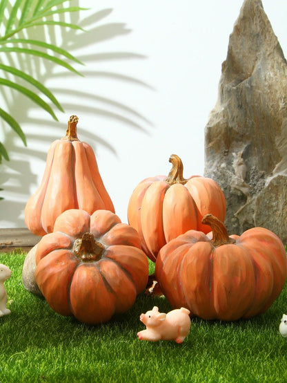 4pcs Pumpkin Design Decorative Statue - Lasercutwraps Shop