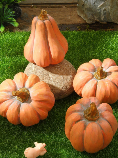 4pcs Pumpkin Design Decorative Statue - Lasercutwraps Shop