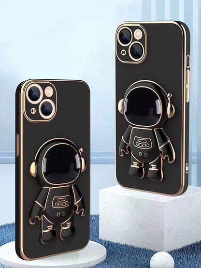 Plain Phone Case With Astronaut Design Stand-Out Phone Grip - Lasercutwraps Shop