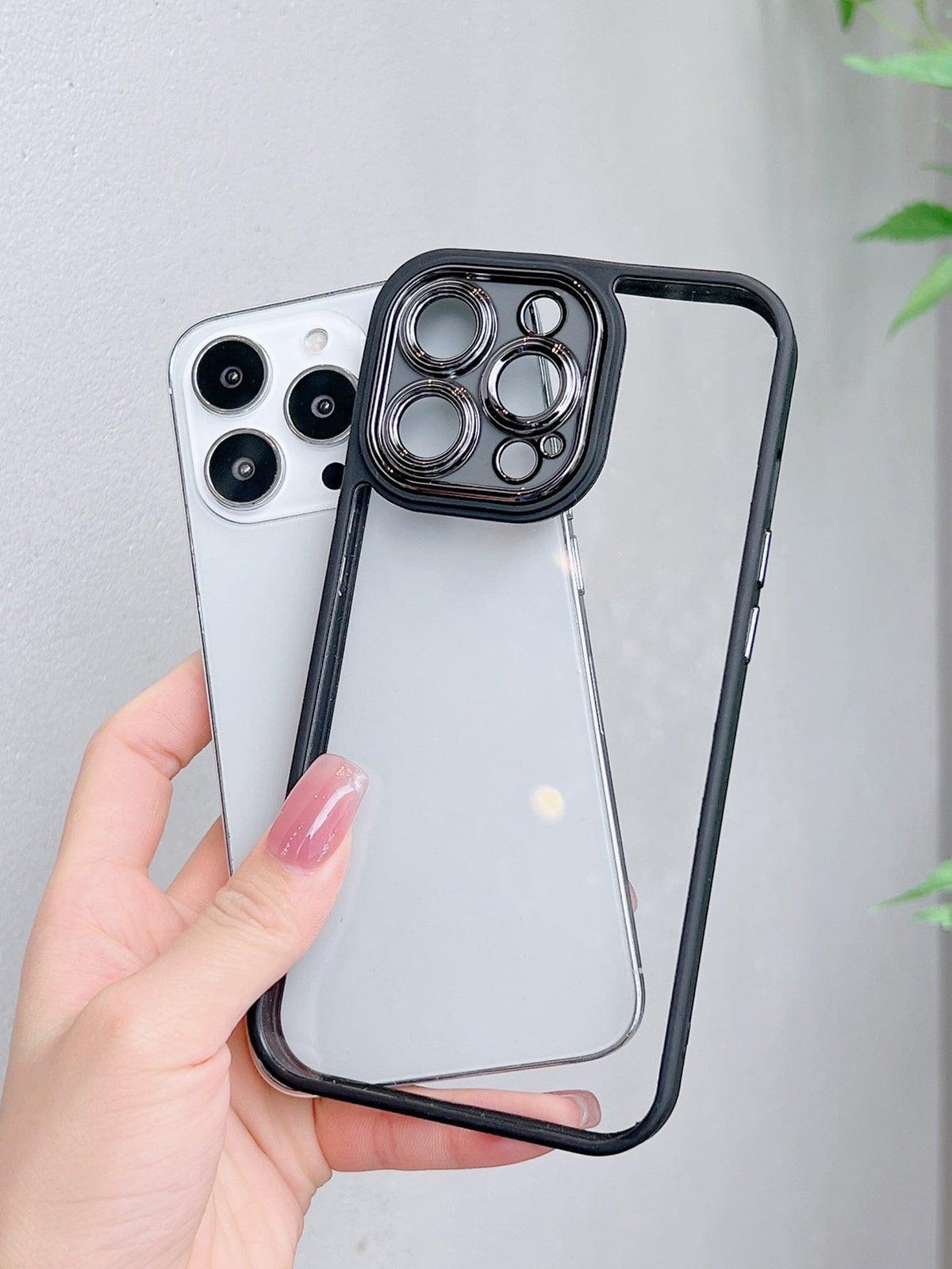 Phone Case Frame Contrast Frame Clear Phone Case – Lasercutwraps Shop