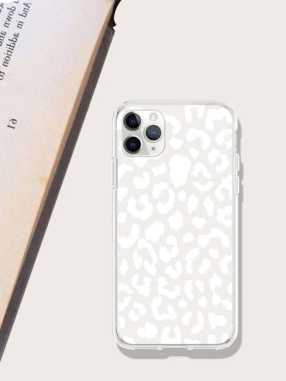 Leopard Clear Phone Case - Lasercutwraps Shop