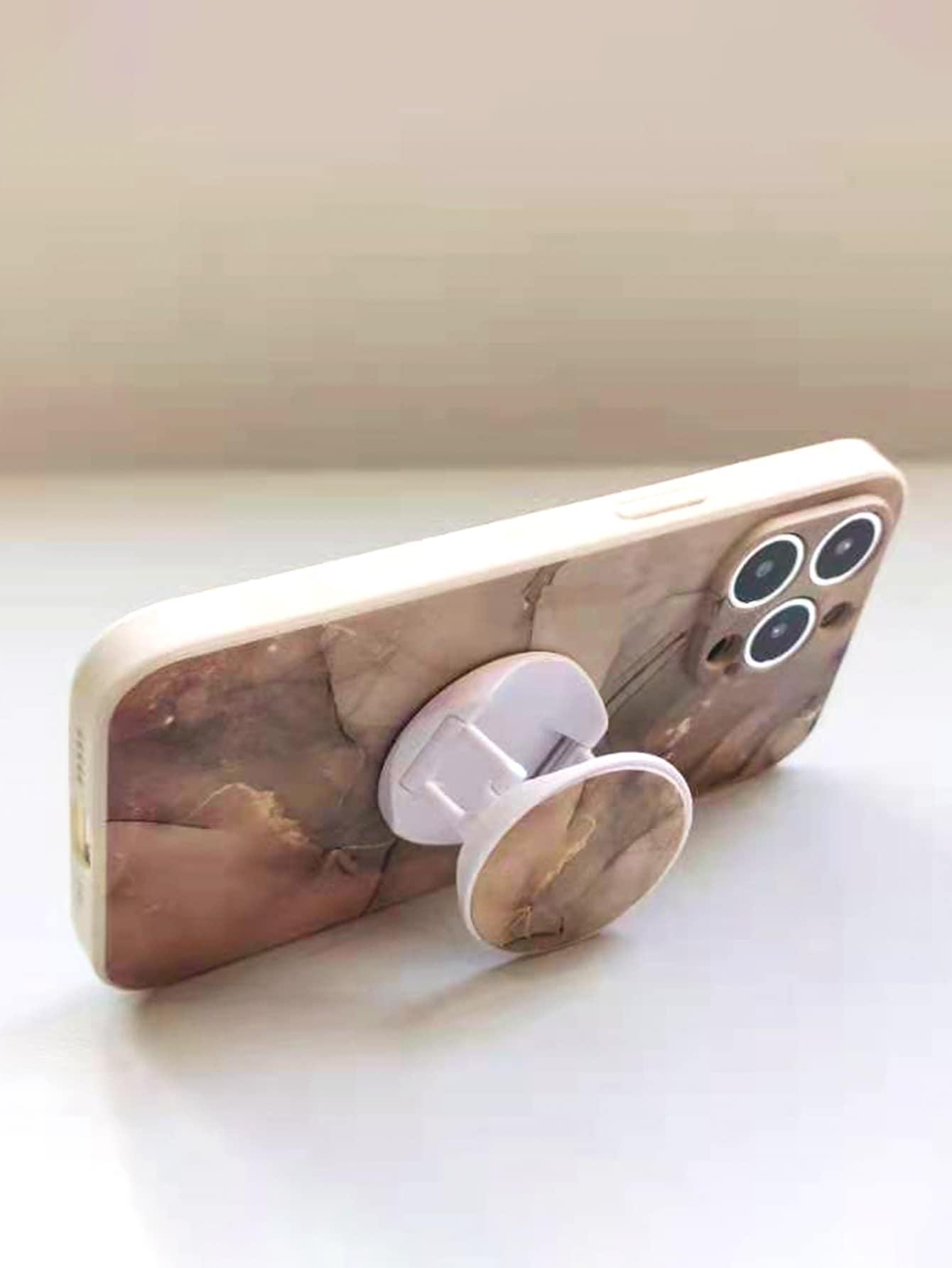 Marble Pattern Phone Case With Stand-Out Phone Grip - Lasercutwraps Shop