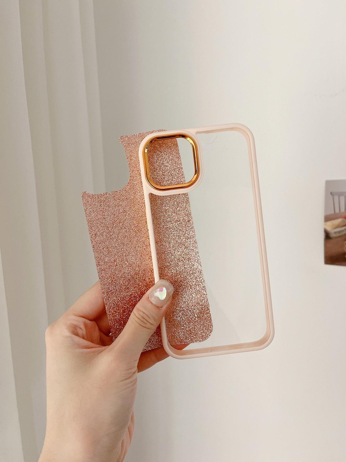 Contrast Frame Clear Phone Case With Laser Paper - Lasercutwraps Shop