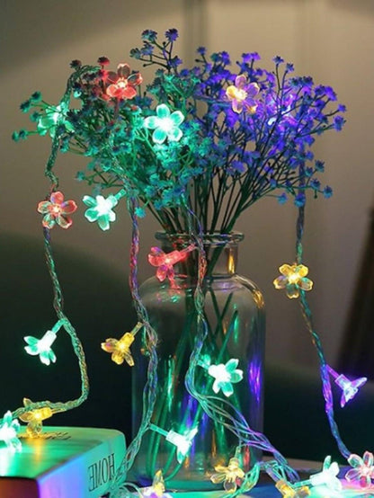 String Light With 20pcs Flower Shaped Bulb - Lasercutwraps Shop