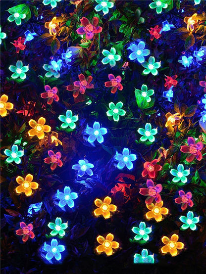 String Light With 20pcs Flower Shaped Bulb - Lasercutwraps Shop