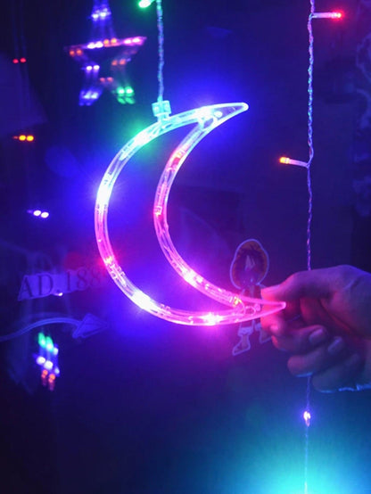 3m Moon & Star Curtain String Light - Lasercutwraps Shop