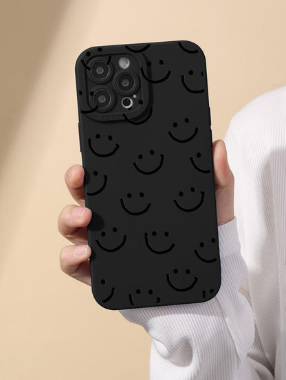 Smile Face Pattern Phone Case - Lasercutwraps Shop