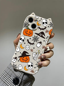 Halloween Cartoon Pumpkin Phone Case - Lasercutwraps Shop