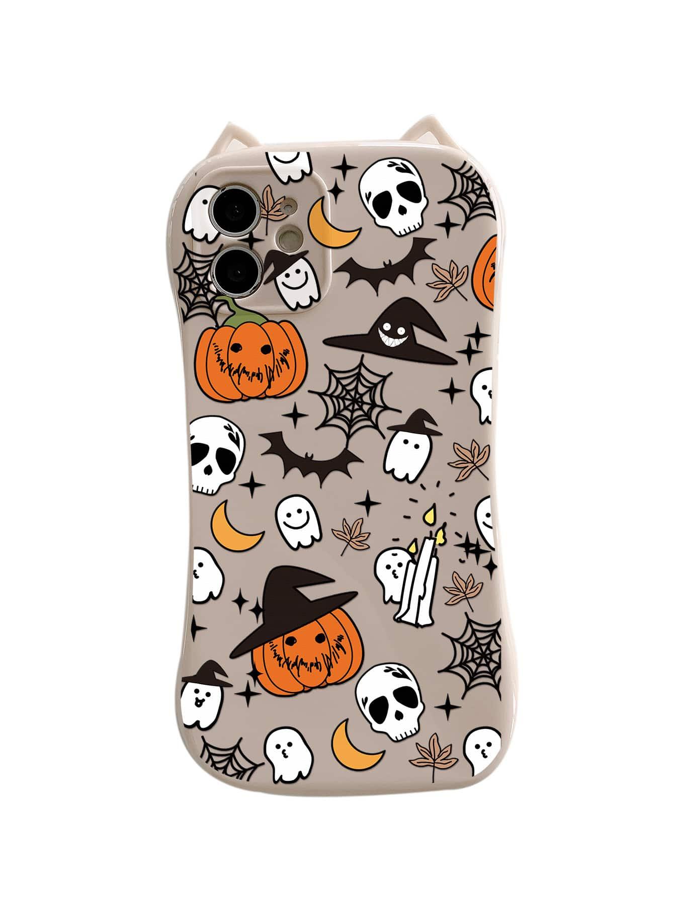 Halloween Cartoon Pumpkin Phone Case - Lasercutwraps Shop