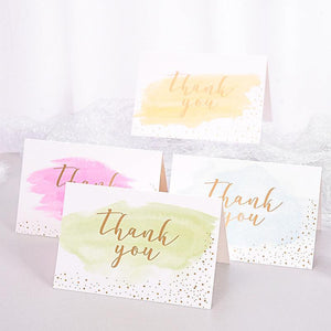 Thank You Cards With Envelopes 48 Bulk - Watercolor Thank You Cards 6 Design 4 X 6 Inch for Birthday Wedding Baby Shower - Lasercutwraps Shop