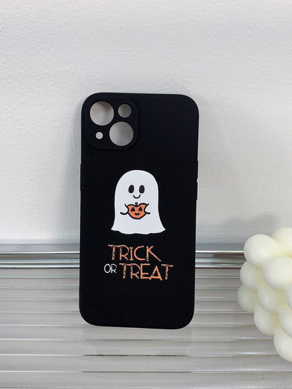 Halloween Cartoon Ghost Print Phone Case - Lasercutwraps Shop