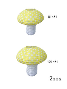 2pcs Mushroom Shaped Paper Lantern - Lasercutwraps Shop