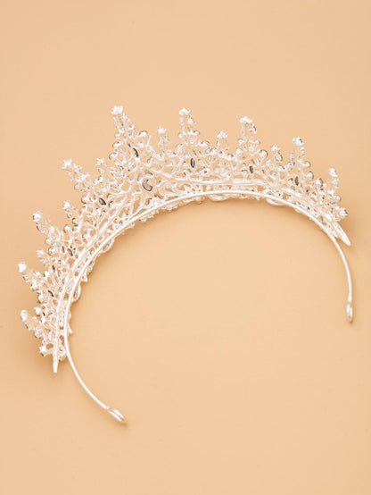 Rhinestone Crown Design Bridal Headband - Lasercutwraps Shop