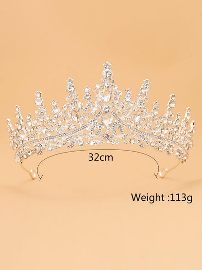 Rhinestone Crown Design Bridal Headband - Lasercutwraps Shop