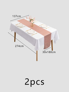 2pcs Sequin Decor Disposable Table Cover & Runner Set - Lasercutwraps Shop