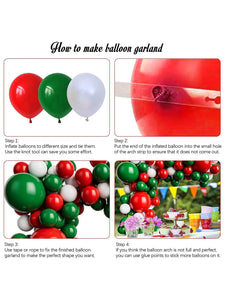 127pcs Christmas Party Decorative Balloon Arch Kit - Lasercutwraps Shop