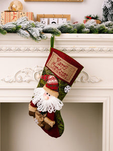 1pc Snowman Decor Christmas Stocking Hanging Decoration - Lasercutwraps Shop