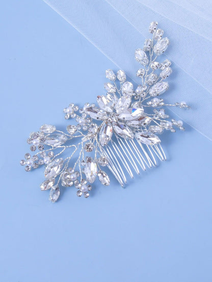 4pcs Rhinestone Decor Bridal Headwear Set - Lasercutwraps Shop