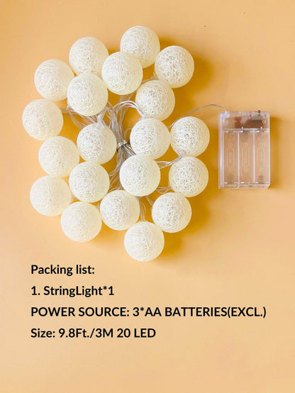20pcs Led Ball String Light - Lasercutwraps Shop