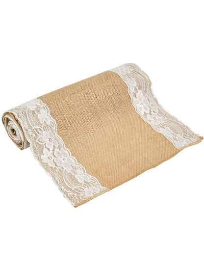 30*500cm Natural Jute Table Runner, Rustic Style Wedding Birthday Party Decor, Natural Jute Color - Lasercutwraps Shop