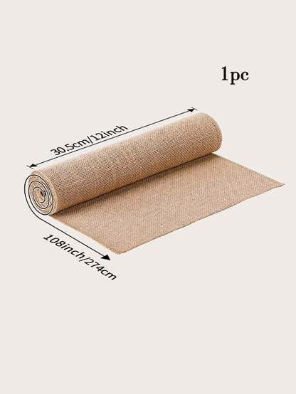 1pc Reusable Burlap Table Runner,Simple Solid Washable Kitchen Table Runner For Wedding - Lasercutwraps Shop