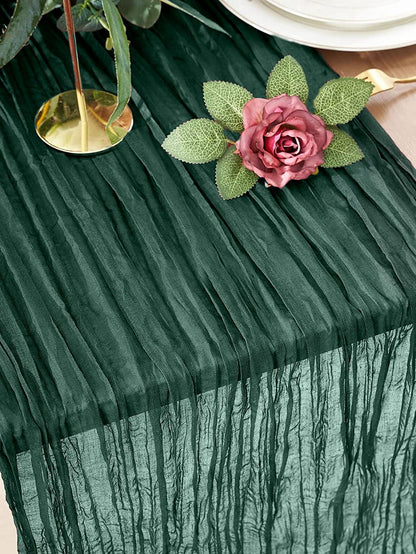 1pc 90*180cm Khaki Disposable Table Cover, Modern Polyester Ruched Disposable Tablecloth For Party - Lasercutwraps Shop