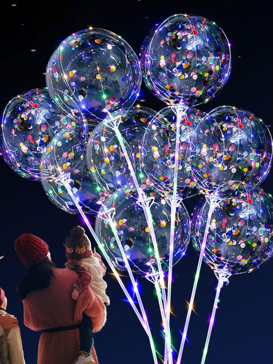 10pcs Transparent Led Light String Balloons - Lasercutwraps Shop