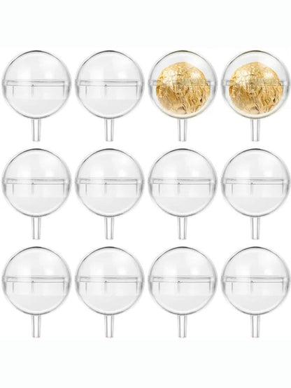 10pcs Transparent Round Acrylic Cover&10pcs skewer, Valentine's Day Flower Bouquet DIY Material, Flower Wrapping - Lasercutwraps Shop