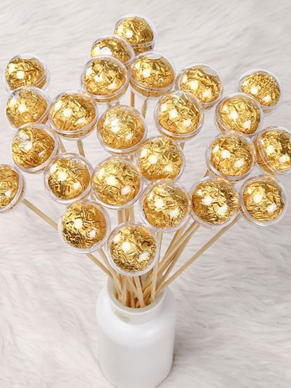 10pcs Transparent Round Acrylic Cover&10pcs skewer, Valentine's Day Flower Bouquet DIY Material, Flower Wrapping - Lasercutwraps Shop